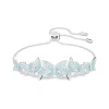 Bracelet Femme SWAROVSKI LILIA PAPILLON BLEU Métal Rhodié Blanc