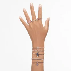 Bracelet Femme Swarovski Idyllia Matrix Doré Rose et Cristaux 5674487