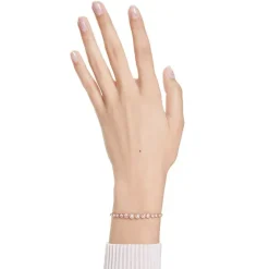 Bracelet Femme Swarovski Tennis Imber Doré Rose et Cristaux 5718204