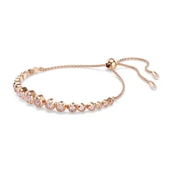 Bracelet Femme Swarovski Tennis Imber Doré Rose et Cristaux 5718204