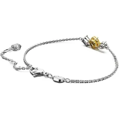 Bracelet Femme SWAROVSKI MESMERA JAUNE Métal Rhodié Blanc