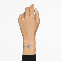 Bracelet femme swarovski Stella métal rhodié et Cristaux