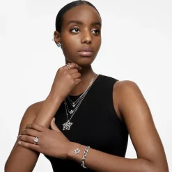 Bracelet femme swarovski Stella métal rhodié et Cristaux