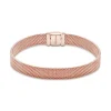 Bracelet Femme Taille 17CM PANDORA REFLEXIONS MAILLE TISSÉE Doré Rose 14 Carats