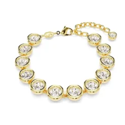 Bracelet Femme Tennis Imber SWAROVSKI Métal Doré et Cristaux 5682586