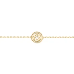 Bracelet femme étoile EDORA PLAQUE OR et oxydes