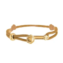 Bracelet Femme ZAG BIJOUX Acier et Cordon doré SBF23186-01CFE