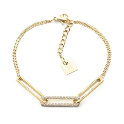 Bracelet Femme ZAG TURING Acier doré