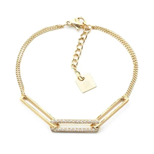 Bracelet Femme ZAG TURING Acier doré