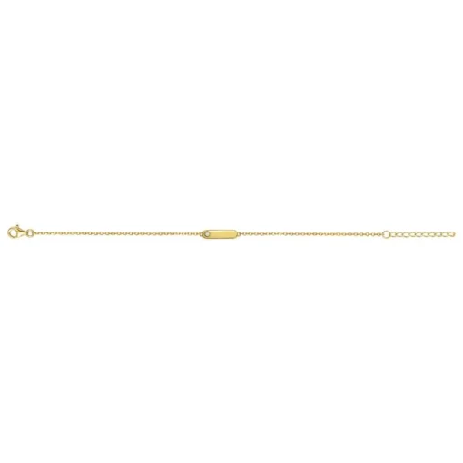 Bracelet Femme Addict La Garçonne PLAQUE OR et Diamant