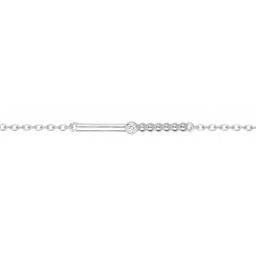 Bracelet Femme Indécise La Garçonne ARGENT 925/1000 et Diamant