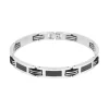 Bracelet Homme Acier Phebus et Carbone