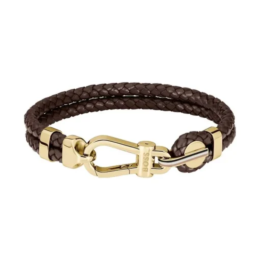Bracelet Homme BOSS Ares Prime Cuir Marron 1580700M