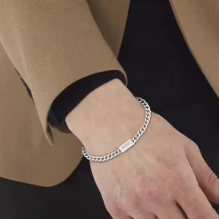 Bracelet Homme BOSS CHAIN FOR HIM Acier Argenté