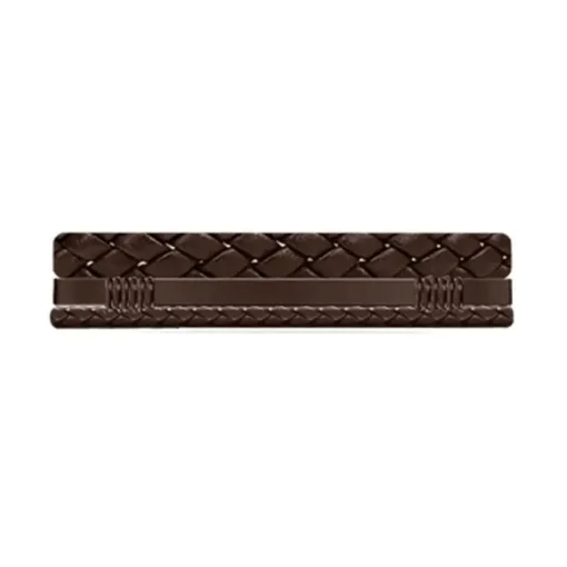 Bracelet Homme BOSS GALEN Acier Doré et Cuir Brun