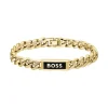 Bracelet Homme BOSS Kassy Emblem Acier Doré 1580680M