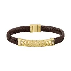 Bracelet Homme BOSS Tailored cuir Marron 1580675M