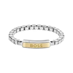 Bracelet Homme 17.5CM BOSS IP Acier Argenté