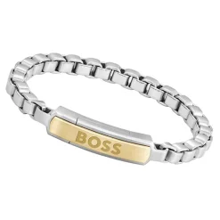 Bracelet Homme 17.5CM BOSS IP Acier Argenté