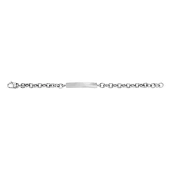 Bracelet Homme 22CM FOSSIL HARLOW LINEAR TEXTURE Acier Argenté