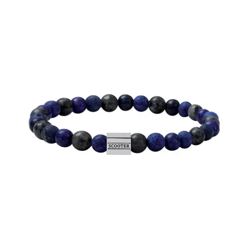 Bracelet Homme 19CM SCOOTER Lapis Lazuli et Labradorite