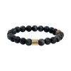 Bracelet Homme 19CM SCOOTER Oeil de Tigre Noir