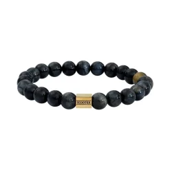 Bracelet Homme 19CM SCOOTER Oeil de Tigre Noir