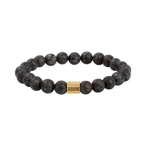 Bracelet Homme 21CM SCOOTER Jaspe Marron