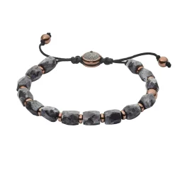 Bracelet Homme DIESEL Acier Doré Rose et Labradorite