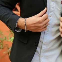 Bracelet Homme Gourmette ROCHET Dandy Acier HB07180