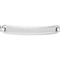 Bracelet Homme Gourmette FOSSIL Knox Knurled Texture Acier JF04767040