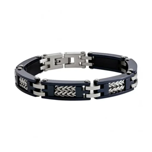 Bracelet Homme JOURDAN AUSTRALIS Acier Bleu et Argenté