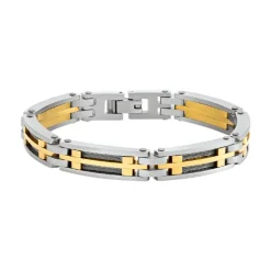 Bracelet Homme JOURDAN PRIAM Acier Bicolore