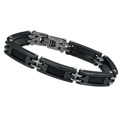 Bracelet Homme JOURDAN ZEPHIR Acier Noir