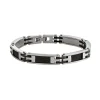 Bracelet Homme JOURDAN ZÉPHYR Acier Noir et Argenté