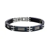Bracelet Homme JOURDAN ZÉPHYR Acier Bleu et Argenté