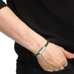 Bracelet Homme LACOSTE Cuir Vert 2040449