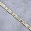 Bracelet Homme PHEBUS Acier Doré Et Câble 35-0950