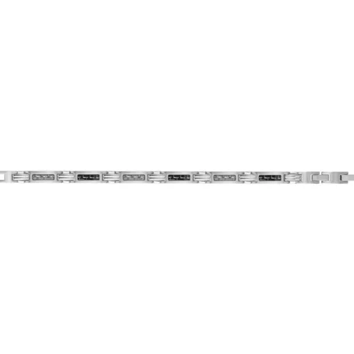 Bracelet Homme PHEBUS Acier Et Carbone Noir 35-0920