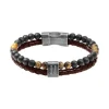 Bracelet Homme ROCHET KARMA CARPE DIEM Marron
