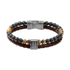 Bracelet Homme ROCHET KARMA CARPE DIEM Marron