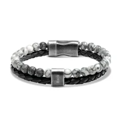 Bracelet Homme ROCHET KARMA Cuir Noir