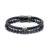 Bracelet Homme ROCHET REBEL Cuir Noir