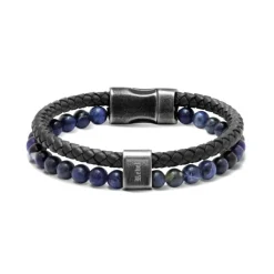 Bracelet Homme ROCHET REBEL Cuir Noir