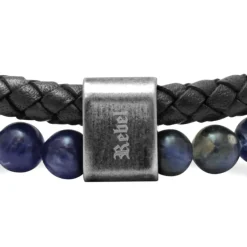 Bracelet Homme ROCHET REBEL Cuir Noir