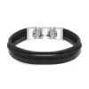 Bracelet Homme ROCHET STANFORD Cuir Noir