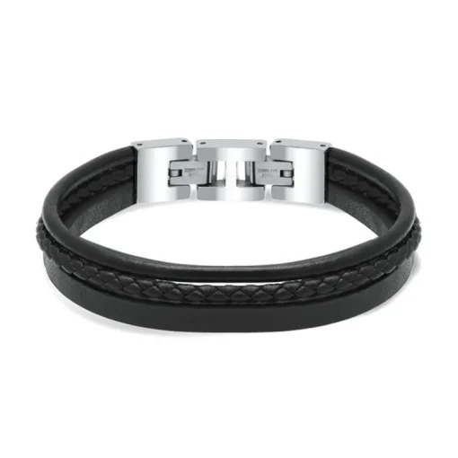 Bracelet Homme ROCHET STANFORD Cuir Noir