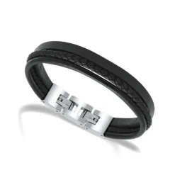 Bracelet Homme ROCHET STANFORD Cuir Noir