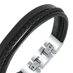 Bracelet Homme ROCHET STANFORD Cuir Noir