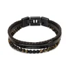 Bracelet Homme ROCHET YALE Cuir Brun